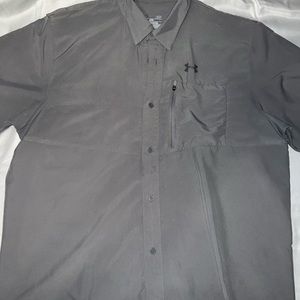 Gray Under Armor Button up